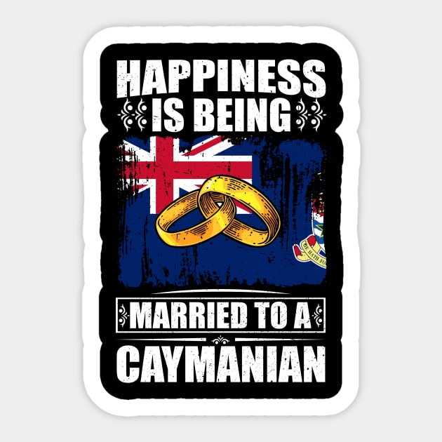 Happiness Is Being Married To A Caymanian Sticker by Calenda